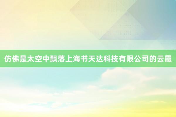 仿佛是太空中飘落上海书天达科技有限公司的云霞