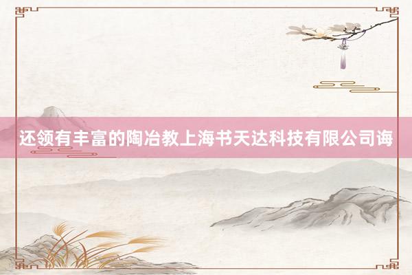 还领有丰富的陶冶教上海书天达科技有限公司诲